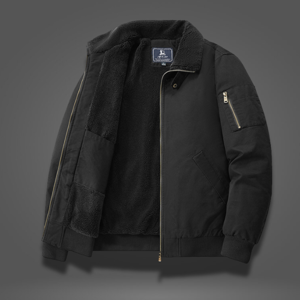 GRAHAM FLEECE BOMBER JACKET