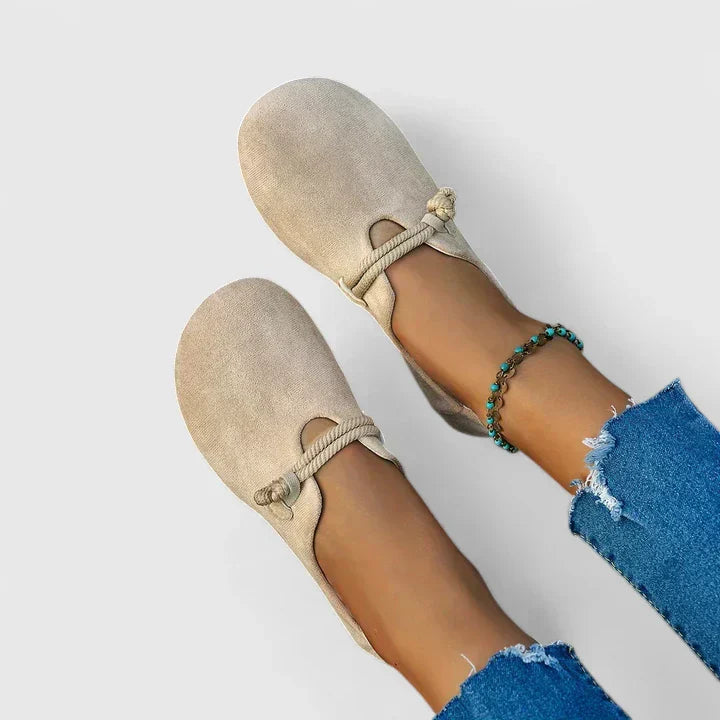 Lynda | Orthopedic Rope-Detail Loafers