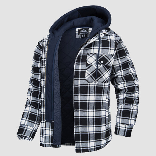 HARRY JACKET | FLANNEL WITH REMOVABLE HOOD