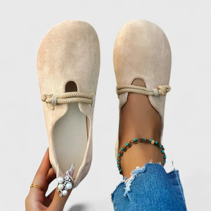 Lynda | Orthopedic Rope-Detail Loafers