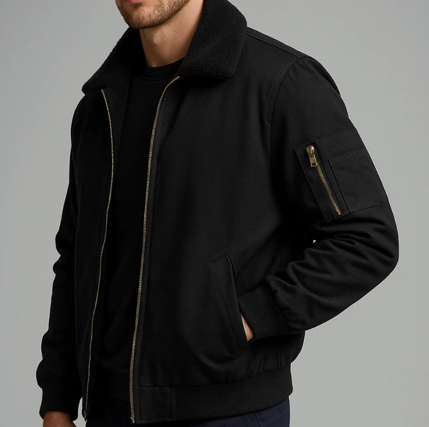 GRAHAM FLEECE BOMBER JACKET